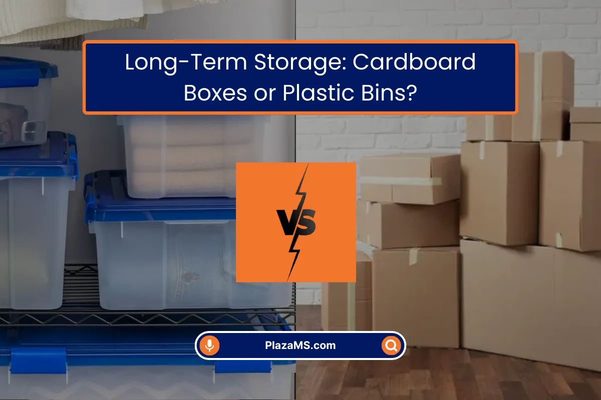 Long-Term Storage Cardboard or Plastic Boxes